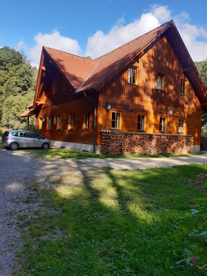 Schutzhaus Johannesbachklamm Unterhoflein Buitenkant foto